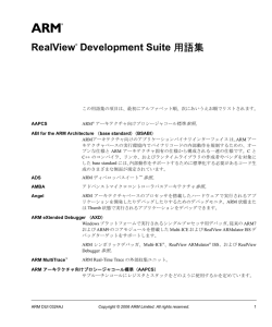 RealView Development Suite Glossary
