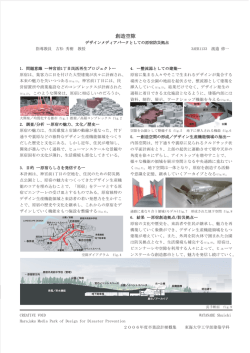 創造空隙 - 東海大学工学部建築学科