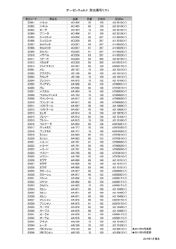 オーセンスedit.6 防炎番号リスト