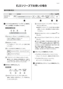 ELSシリーズでお使いの場合