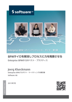 ENTERPRISE BPM 実現までの 3 つのエントリ・ポイント