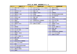 8月5日（金）前夜祭 会場別演舞スケジュール