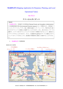 MARPLOTのテクニカルガイダンス