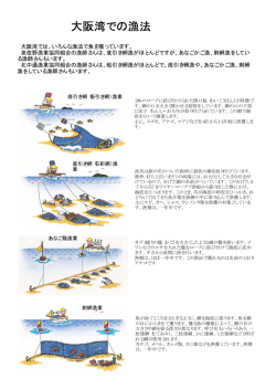 大阪湾での漁法 - 泉佐野漁業協同組合