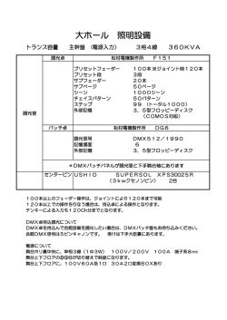照明設備概要