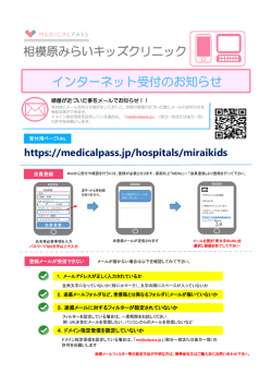 インターネット受付のお知らせ