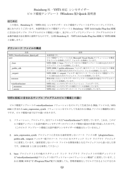 Steinberg 社 - VST3 対応 シンセサイザー ビルド環境テンプレート