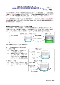 清涼飲料用キャップについて