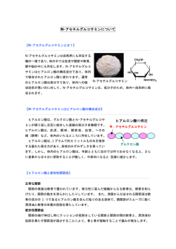 N-アセチルグルコサミンについて ヒアルロン酸の構造