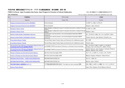 （第1回募集） 採用 F - 国際交流基金アジアセンター