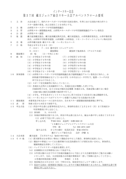 インタースキー記念 第37回 蔵王ジュニア総合スキー