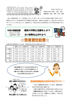 病気の予防と治療をしよう よい姿勢を心がけよう