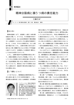 精神分裂病と躁うつ病の責任能力