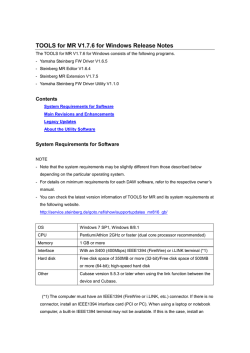 TOOLS for MR V1.7.6 for Windows Release Notes