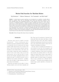 Motion Path Searches for Maritime Robots