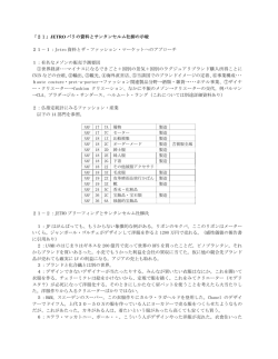 「21」JETRO パリの資料とサンタンセルム社柳の示唆 21－1：Jetro 資料