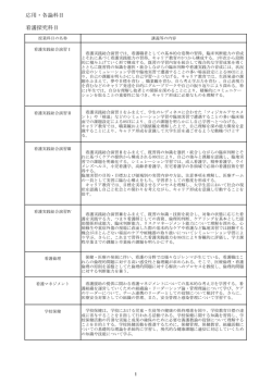 看護探究科目 応用・各論科目