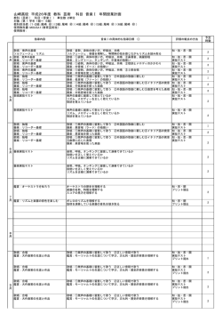 山崎高校 平成26年度 教科 芸術 科目 音楽Ⅰ 年間授業計画