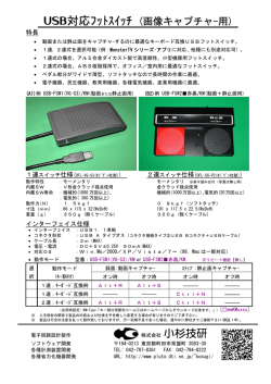 画像キャプチャｰ対応USBフットスイッチ