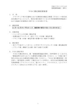 VOC測定調査要領書（PDF）