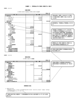 記載例1（現預金以外に資産・負債がない場合）（PDF：267.2KB）