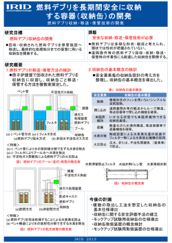 PowerPoint プレゼンテーション - 技術研究組合 国際廃炉研究開発機構