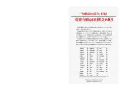 重要句動詞＆例文683