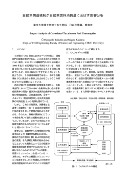 自動車関連税制が自動車燃料消費量に及ぼす影響分析