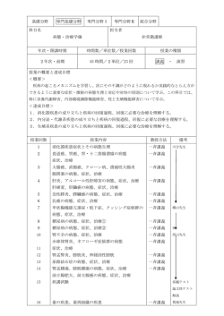 病態・治療学Ⅲ