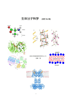 生体分子科学 (改訂 4c 版) - 低温物質科学研究センター