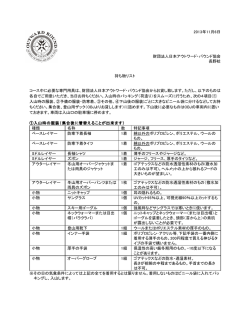 2013年11月6日 財団法人日本アウトワード・バウンド協会 長野校 持ち物