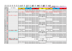 競技クラス11月予定表 - 船橋ジュニア体操クラブ