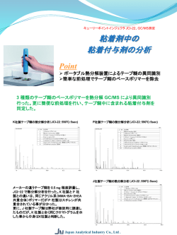 粘着剤中の粘着付与剤の分析（363KB）