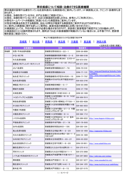 帯状疱疹について相談・治療のできる医療機関