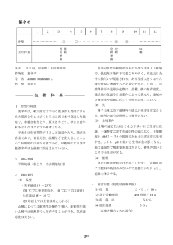 葉ネギ 技 術 体 系