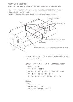 時空間のしっぽ展示計画資料 [PDFダウンロード]