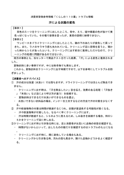 汗による衣服の変色（PDF：99KB