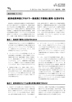 経済成長神話にサヨナラ―脱成長こそ環境と雇用・生活を守る