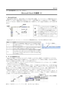 Microsoft Excel の基礎 (1)