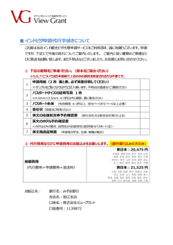 観光ビザご案内パック（PDF版