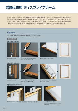 装飾化粧用 ディスプレイフレーム