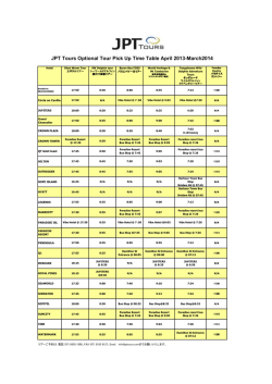 JPT OptionalPick-upTimeTable 2013-14