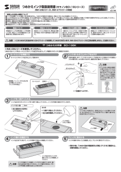 PIXUS iP100用は取扱説明書が同梱の説明書の詰め替え方法とは