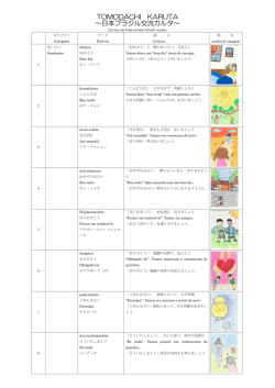 TOMODACHI KARUTA ～日本ブラジル交流カルタ～