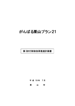 第3次行財政改革推進計画書