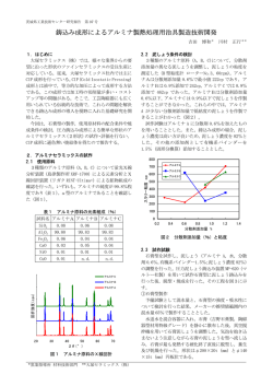 鋳込み成形によるアルミナ製熱処理用治具製造技術開発
