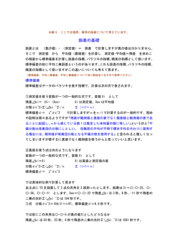 誤差の基礎 - 最小二乗法による境界復元