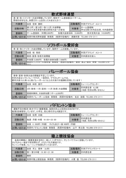 競技団体一覧（PDFファイル 99KB）