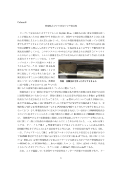 1 写真 金属光沢を持ったポリアセチレン Column9 導電性高分子の空気