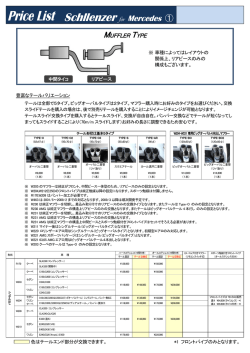 Schllenzer 価格表（税別）